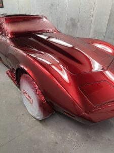 Corvette stingray in Candy apple red repaint.