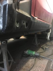 Welding repairs undertaken.