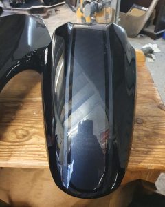 mudgaurd painted stripes, no decals.